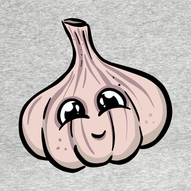 cheeky garlic bulb cartoon chaacter garden tips toons by Garden Tips Toons